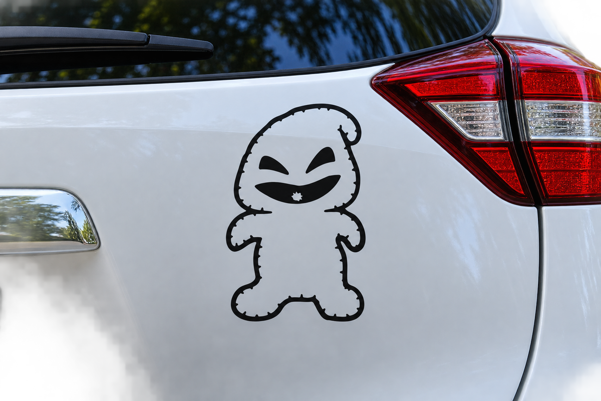 Oogie Boogie Inspired Vinyl Car Decal
