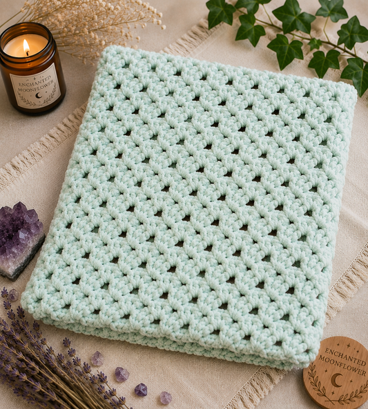 Mint Green Handmade Baby Blanket 🌿