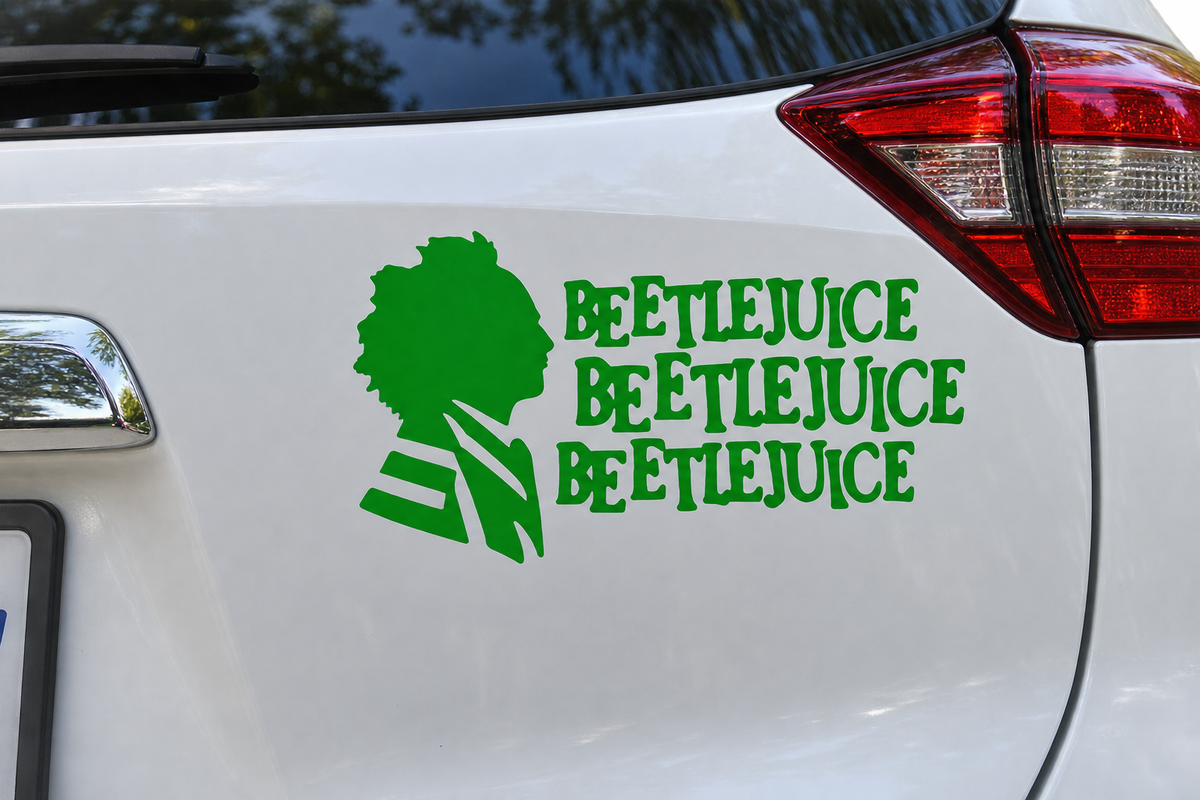 Beetlejuice x3 Decal 💚