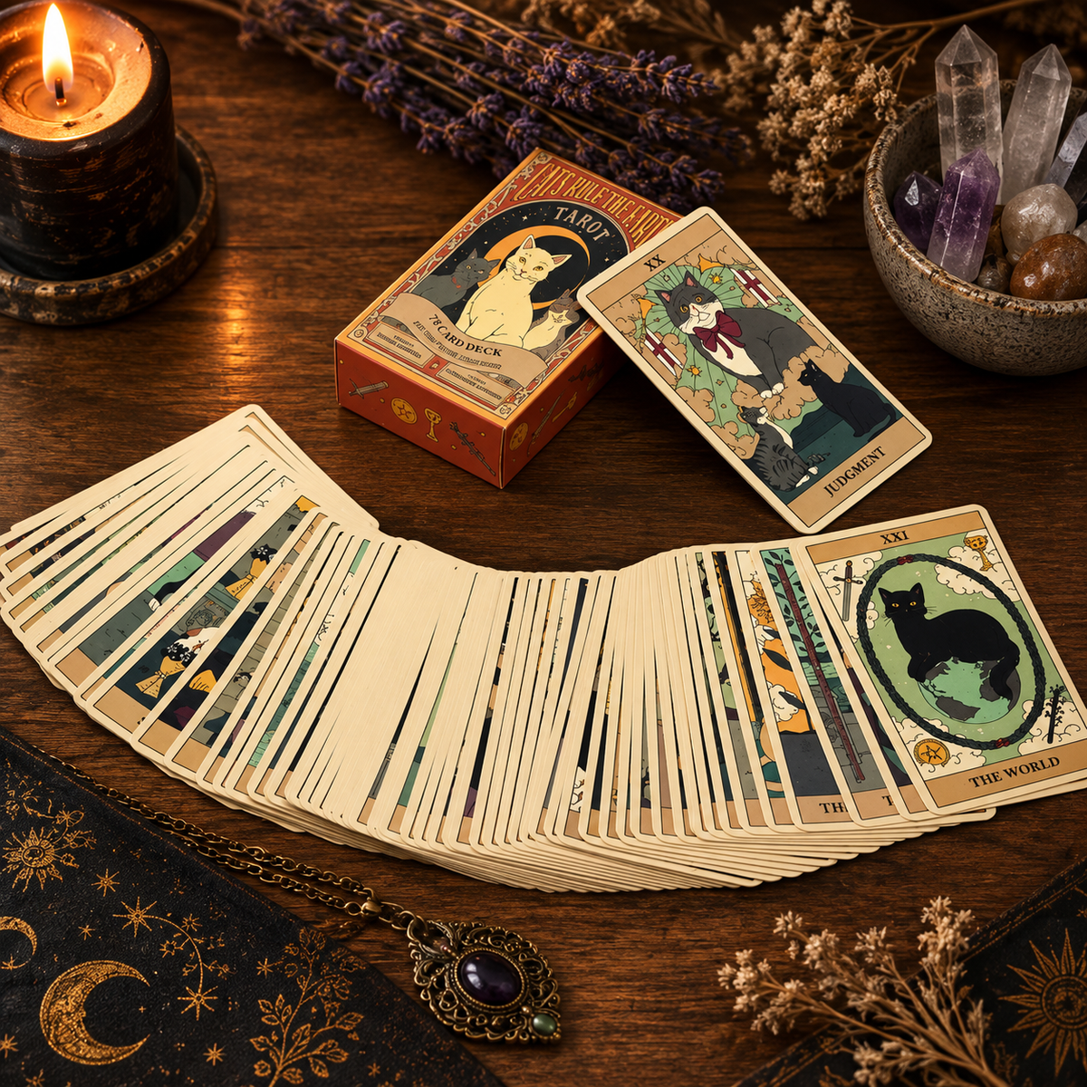 Cats Rule the Earth Tarot – 78 Card Deck