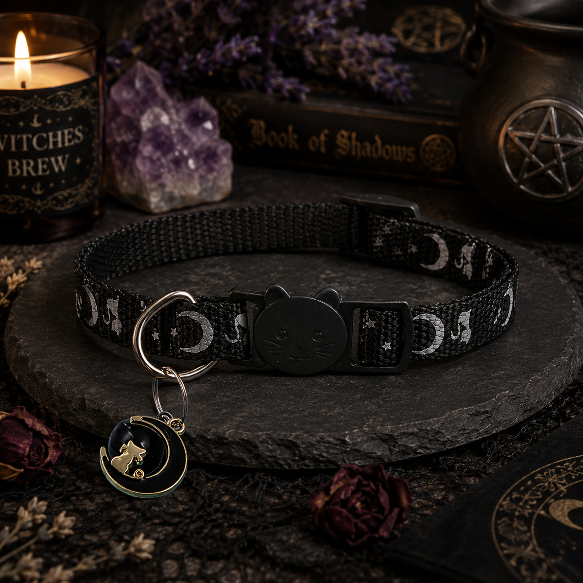 Moonlit Cat Collar