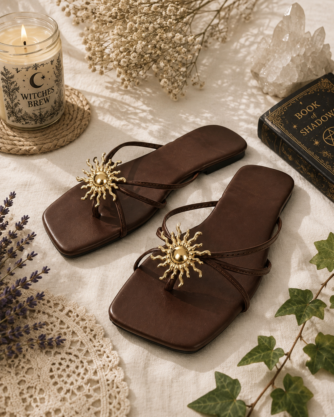 Golden Sun Boho Sandals ☀️