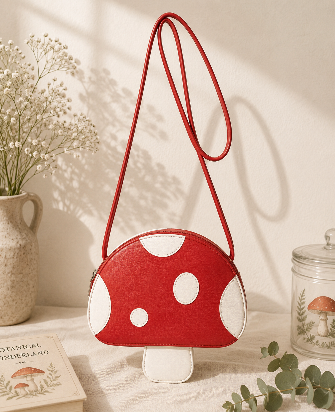 🍄Red Mushroom Crossbody Bag